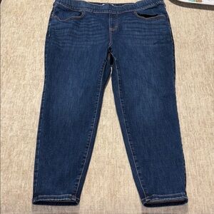 20 short plus size Jeans Lane Bryant pull on high rise jegging stretch!